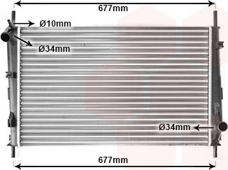 Van Wezel 18002335 - Радиатор, охлаждане на двигателя vvparts.bg