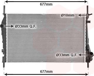 Van Wezel 18002337 - Радиатор, охлаждане на двигателя vvparts.bg