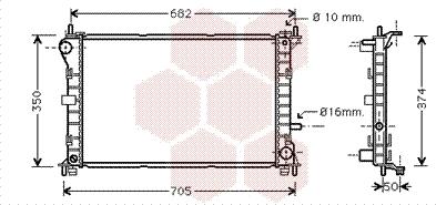 Van Wezel 18002379 - Радиатор, охлаждане на двигателя vvparts.bg