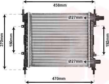 Van Wezel 18002257 - Радиатор, охлаждане на двигателя vvparts.bg