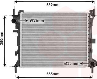 Van Wezel 18002263 - Радиатор, охлаждане на двигателя vvparts.bg