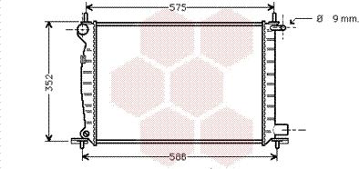 Van Wezel 18002224 - Радиатор, охлаждане на двигателя vvparts.bg