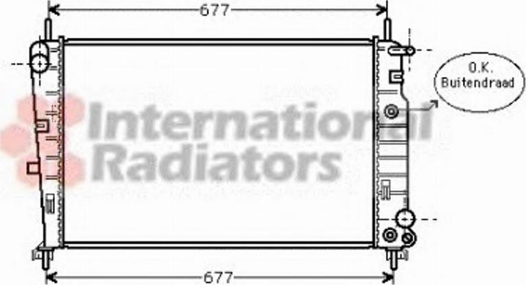 Van Wezel 18002226 - Радиатор, охлаждане на двигателя vvparts.bg