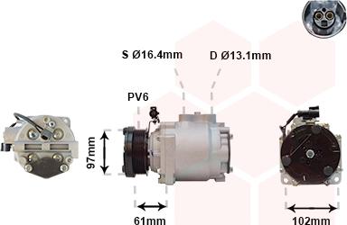 Van Wezel 1800K436 - Компресор, климатизация vvparts.bg