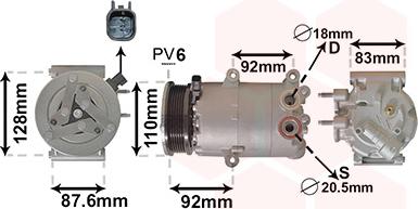 Van Wezel 1800K477 - Компресор, климатизация vvparts.bg