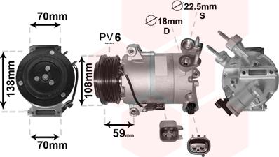 Van Wezel 1800K586 - Компресор, климатизация vvparts.bg