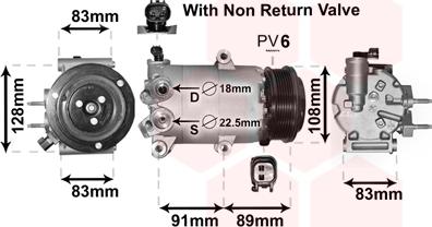 Van Wezel 1800K588 - Компресор, климатизация vvparts.bg