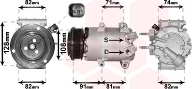 Van Wezel 1800K570 - Компресор, климатизация vvparts.bg