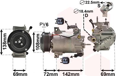 Van Wezel 1800K603 - Компресор, климатизация vvparts.bg