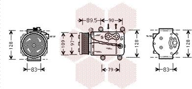 Van Wezel 1800K082 - Компресор, климатизация vvparts.bg