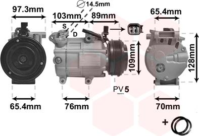 Van Wezel 1800K391 - Компресор, климатизация vvparts.bg