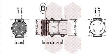 Van Wezel 1800K352 - Компресор, климатизация vvparts.bg