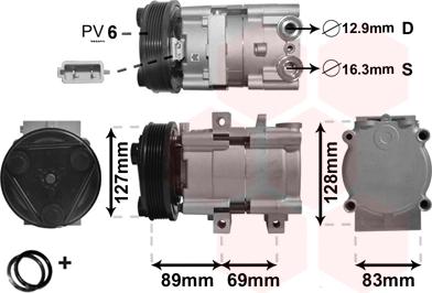 Van Wezel 1800K322 - Компресор, климатизация vvparts.bg