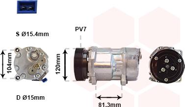 Van Wezel 1800K267 - Компресор, климатизация vvparts.bg