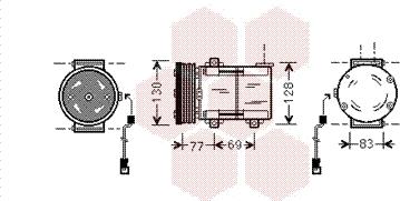 Van Wezel 1800K289 - Компресор, климатизация vvparts.bg