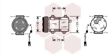 Van Wezel 1800K277 - Компресор, климатизация vvparts.bg