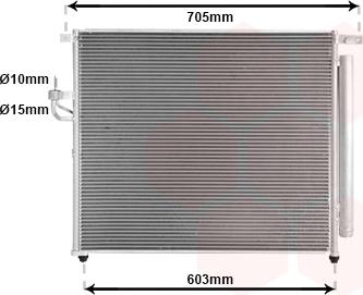 Van Wezel 18015727 - Кондензатор, климатизация vvparts.bg