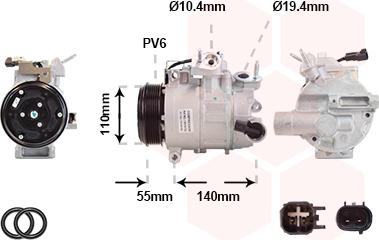 Van Wezel 1801K702 - Компресор, климатизация vvparts.bg