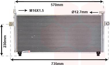 Van Wezel 13005175 - Кондензатор, климатизация vvparts.bg