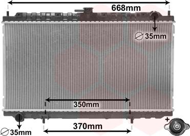 Van Wezel 13002181 - Радиатор, охлаждане на двигателя vvparts.bg