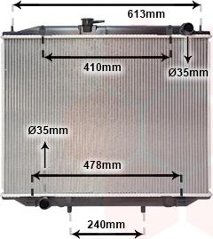 Van Wezel 13002300 - Радиатор, охлаждане на двигателя vvparts.bg