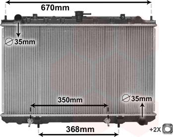 Van Wezel 13002320 - Радиатор, охлаждане на двигателя vvparts.bg