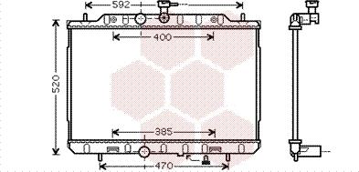 Van Wezel 13002292 - Радиатор, охлаждане на двигателя vvparts.bg