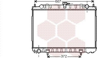 Van Wezel 13002240 - Радиатор, охлаждане на двигателя vvparts.bg