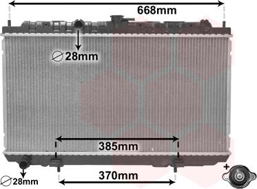 Van Wezel 13002215 - Радиатор, охлаждане на двигателя vvparts.bg