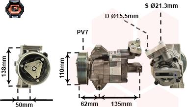 Van Wezel 1300K342 - Компресор, климатизация vvparts.bg