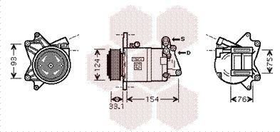 Van Wezel 1300K321 - Компресор, климатизация vvparts.bg