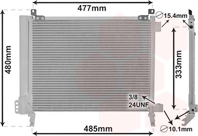 Van Wezel 13015704 - Кондензатор, климатизация vvparts.bg