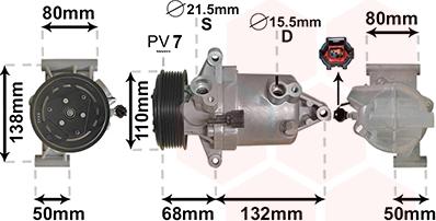 Van Wezel 1301K703 - Компресор, климатизация vvparts.bg