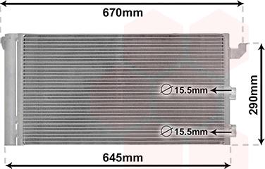 Van Wezel 17005406 - Кондензатор, климатизация vvparts.bg