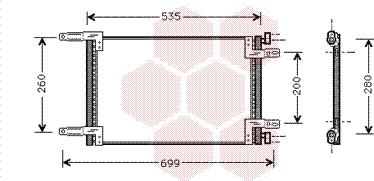 Van Wezel 17005248 - Кондензатор, климатизация vvparts.bg