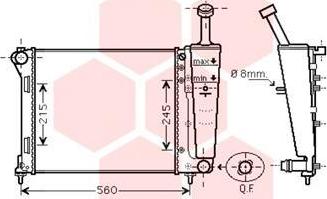 Van Wezel 17002404 - Радиатор, охлаждане на двигателя vvparts.bg