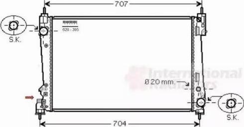 Van Wezel 17002401 - Радиатор, охлаждане на двигателя vvparts.bg