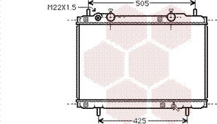 Van Wezel 17002184 - Радиатор, охлаждане на двигателя vvparts.bg