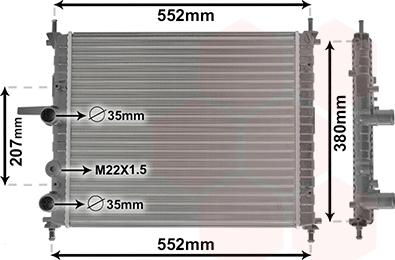 Van Wezel 17002182 - Радиатор, охлаждане на двигателя vvparts.bg