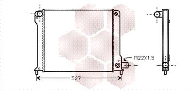 Van Wezel 17002123 - Радиатор, охлаждане на двигателя vvparts.bg