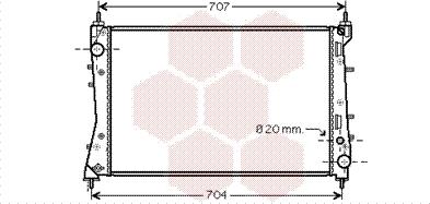 Van Wezel 17002359 - Радиатор, охлаждане на двигателя vvparts.bg