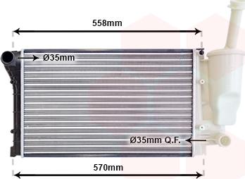 Van Wezel 17002368 - Радиатор, охлаждане на двигателя vvparts.bg