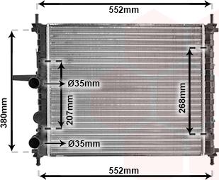 Van Wezel 17002317 - Радиатор, охлаждане на двигателя vvparts.bg