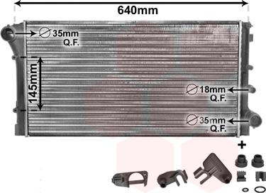 Van Wezel 17002292 - Радиатор, охлаждане на двигателя vvparts.bg