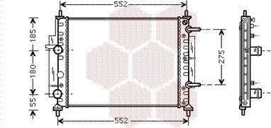 Van Wezel 17002260 - Радиатор, охлаждане на двигателя vvparts.bg