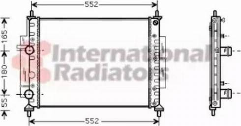 Van Wezel 17002268 - Радиатор, охлаждане на двигателя vvparts.bg