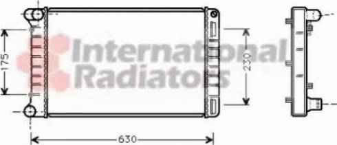 Van Wezel 17002212 - Радиатор, охлаждане на двигателя vvparts.bg