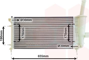 Van Wezel 17002281 - Радиатор, охлаждане на двигателя vvparts.bg