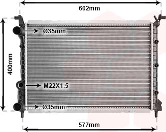 Van Wezel 17002232 - Радиатор, охлаждане на двигателя vvparts.bg