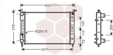 Van Wezel 17002224 - Радиатор, охлаждане на двигателя vvparts.bg